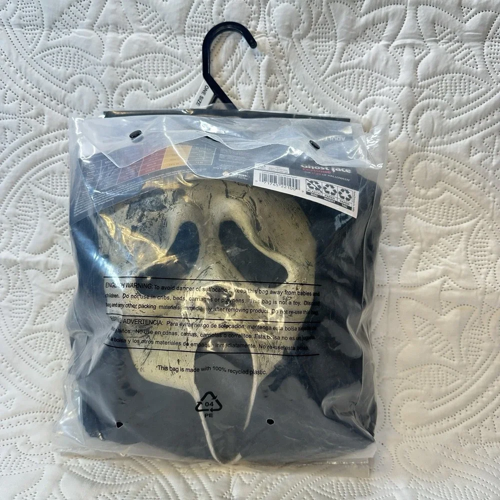Scream Aged Ghost Face Adult Costume Robe Mask Belt Easter Unlimited Fun World